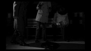 Ночь, улица, фонарь, скамейка