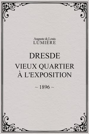 Poster Dresde, vieux quartier à l'Exposition 1896