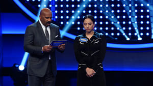 Celebrity Family Feud Steph Curry vs. Chris Paul and Laurie Hernandez vs. Shawn Johnson East