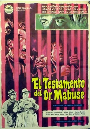 Poster El testamento del Dr. Mabuse 1962