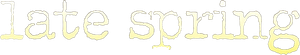 Late Spring — Logos 1