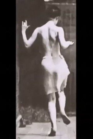 Woman Hopping on One Foot