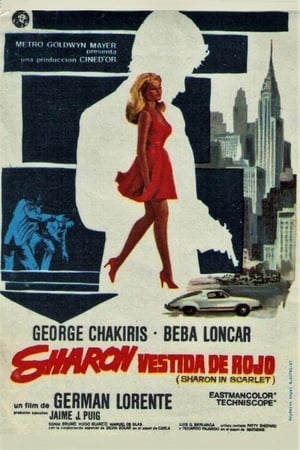 Poster Sharon vestida de rojo 1969