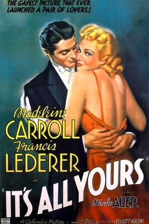 Poster It's All Yours 1937