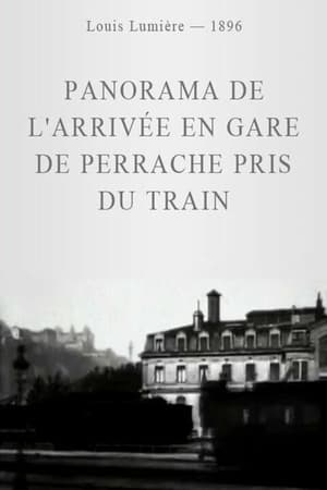 Poster Panorama de l'arrivée en gare de Perrache pris du train 1896