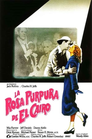 Poster La rosa púrpura de El Cairo 1985