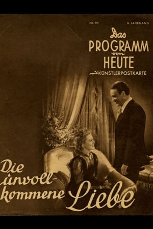 Poster Die unvollkommene Liebe (1940)