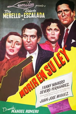 Poster Morir en su ley 1949