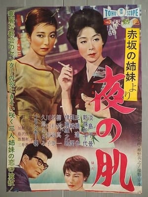 Poster 「赤坂の姉妹」より 夜の肌 1960