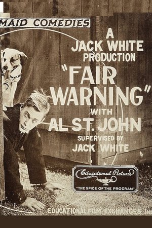 Poster Fair Warning 1925