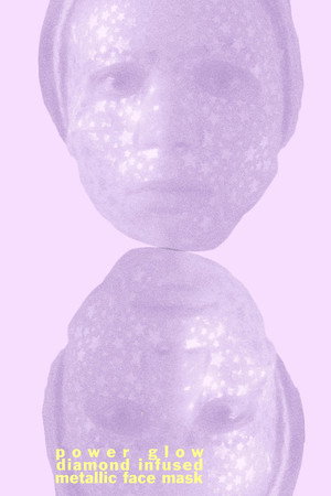power glow diamond infused metallic face mask 3