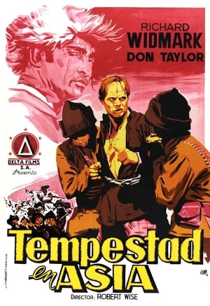 Poster Tempestad en Asia 1953