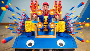Still from Ultimate Nerf Battle With Zach King