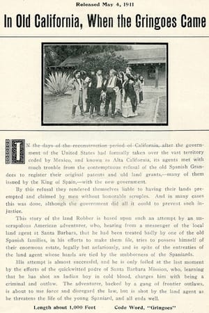 Poster In Old California When the Gringos Came (1911)