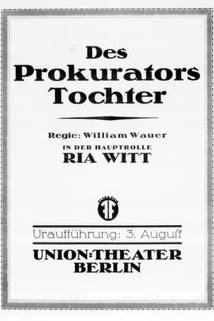 Poster Des Prokurators Tochter (1917)