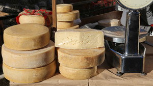 Wensleydale Cheese, Paintbrushes, Eucalyptus Oil; Plastic Wrap