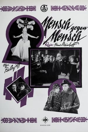 Poster Mensch gegen Mensch 1924