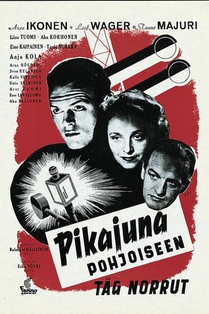 Poster Pikajuna pohjoiseen 1947