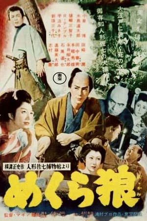 Poster 人形佐七捕物帖 めくら狼 1955