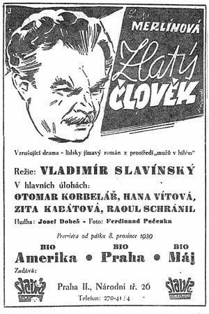 Poster Zlatý člověk (1939)