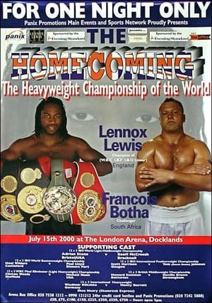 Poster Lennox Lewis vs. Francois Botha (2000)