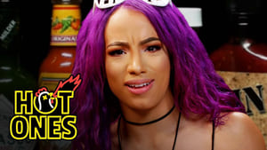 Hot Ones Sasha Banks Bosses Up While Eating Spicy Wings