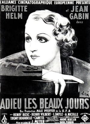 Poster Adieu les beaux jours (1933)