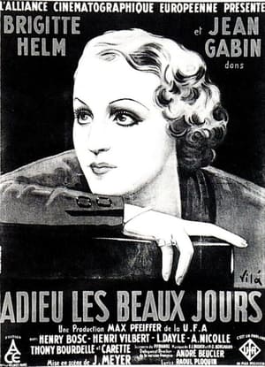 Poster Adieux les beaux jours 1933