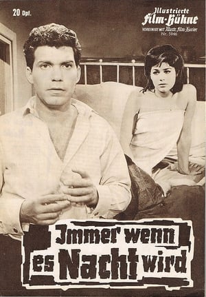 Poster Immer wenn es Nacht wird 1961