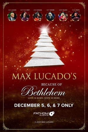 Poster Because of Bethlehem with Max Lucado 2023