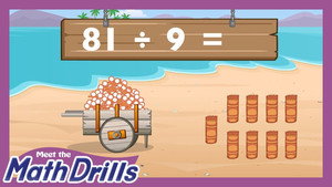 Poster for Meet the Math Drills - Division