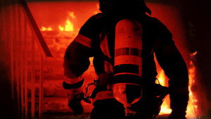 Life-threatening basement fire