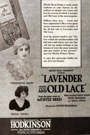 Poster Lavender and Old Lace (1921)