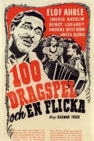 Poster 100 dragspel och en flicka 1946
