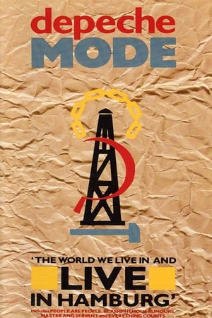 Poster Depeche Mode: The World We Live in and Live in Hamburg 1985