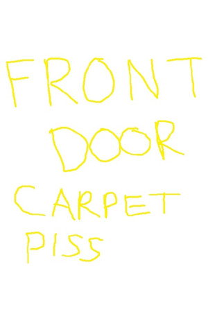 front door carpet piss