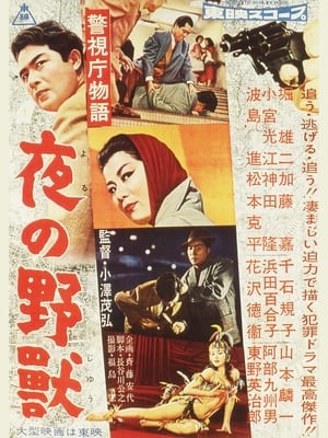 Poster 警視庁物語　夜の野獣 1957
