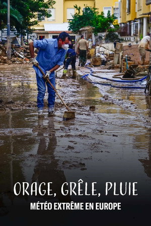  Orages grêle et pluies ça se précipite! affiche 