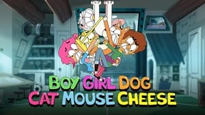 poster Boy Girl Dog Cat Mouse Cheese