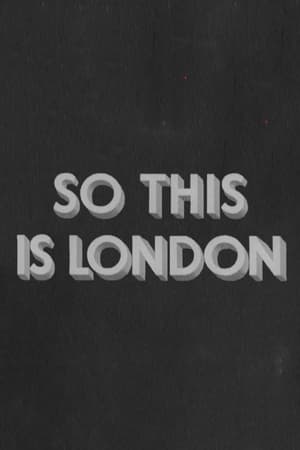Poster So This Is London 1933