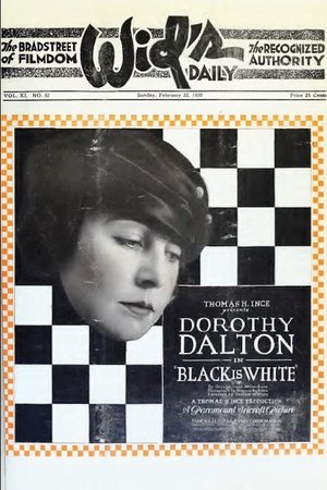 Poster Black Is White 1920