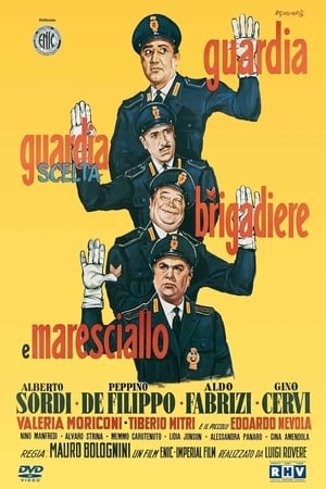 Poster Guardia, guardia scelta, brigadiere e maresciallo 1956