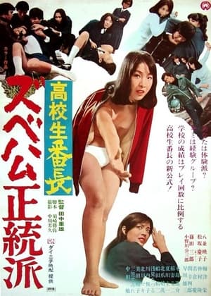 Poster 高校生番長 ズベ公正統派 1970