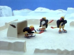 Pingu Pingu Plays Ice Hockey