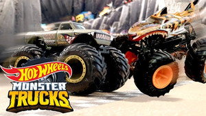 Hot Wheels Cars vs. Monster Trucks on Epic Loop Mountain! still