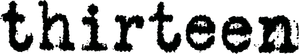 Thirteen — Logos 8