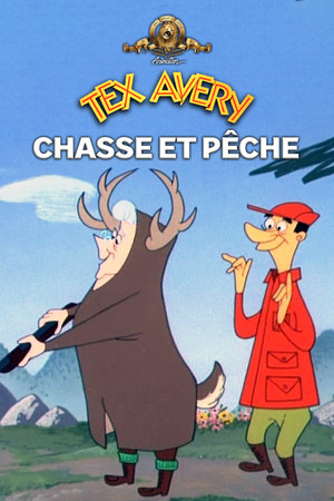  Pêcheur et chasseur affiche 