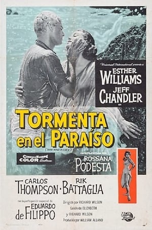 Poster Tormenta en el paraíso 1958