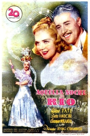 Poster Aquella noche en Río 1941