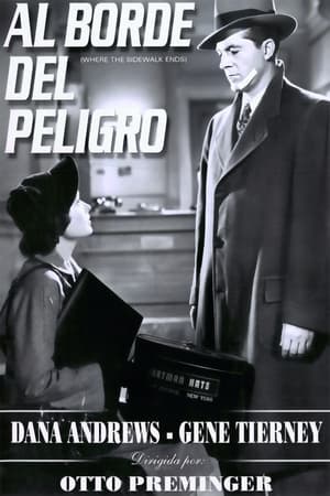 Poster Al borde del peligro 1950